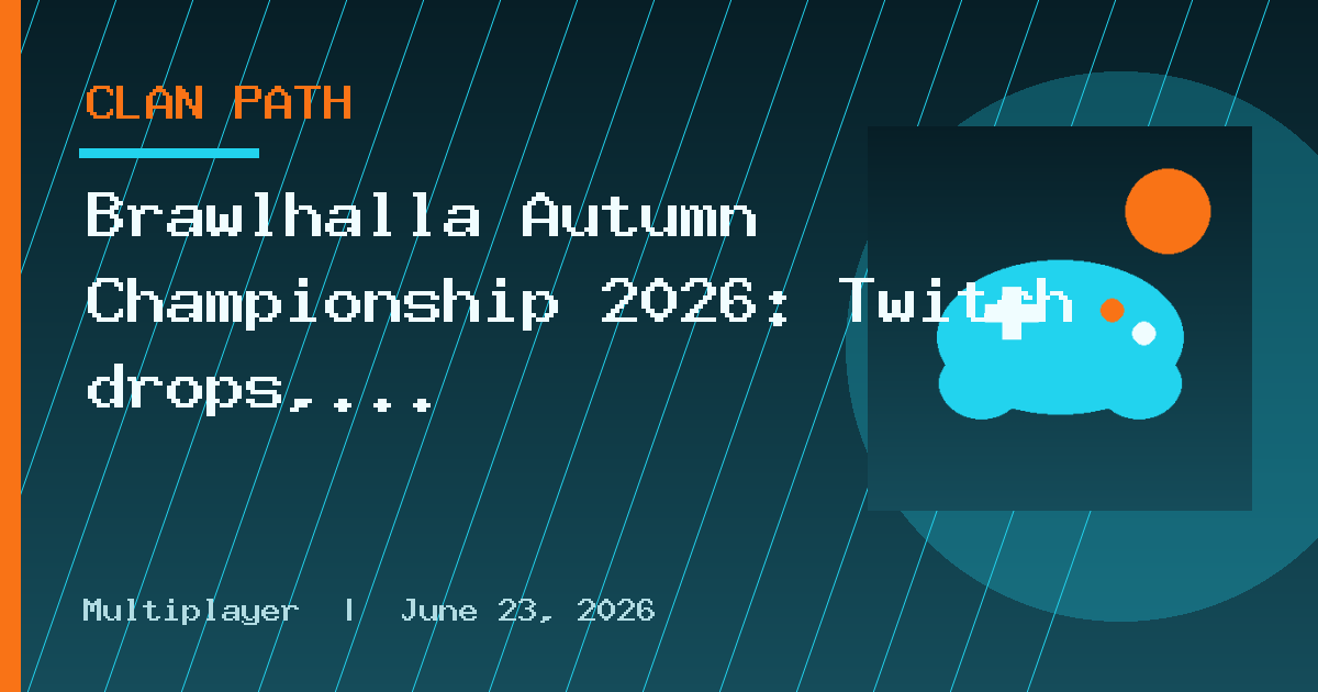 Brawlhalla Autumn Championship 2026: Twitch drops, top legends, and main results