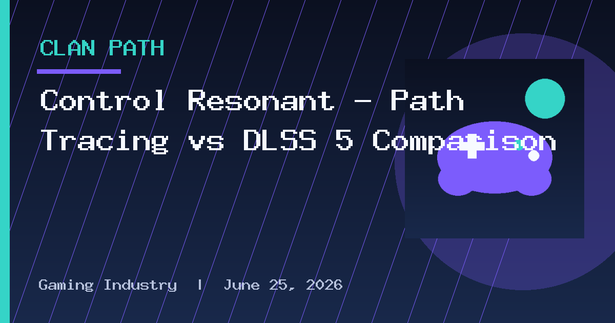 Control Resonant – Path Tracing vs DLSS 5 Comparison