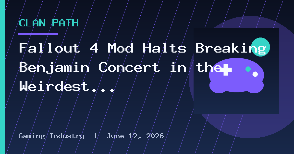 Fallout 4 Mod Halts Breaking Benjamin Concert in the Weirdest Way