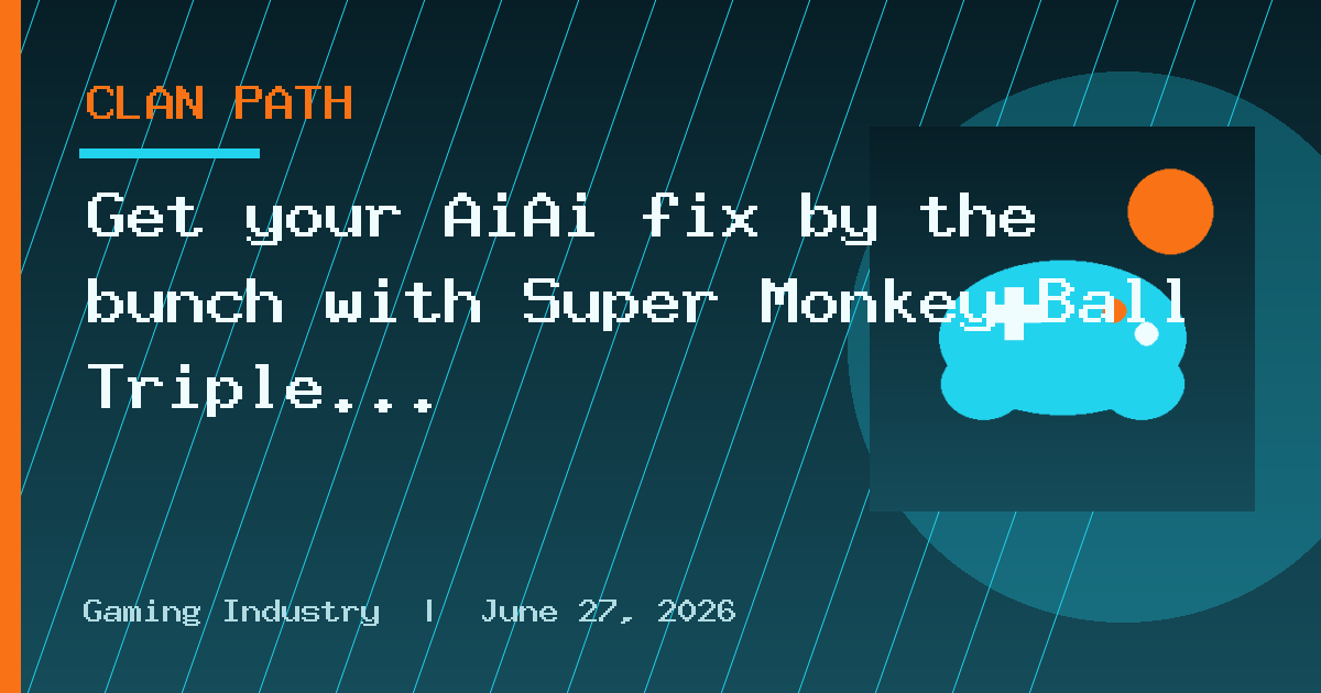 Get your AiAi fix by the bunch with Super Monkey Ball Triple Pack