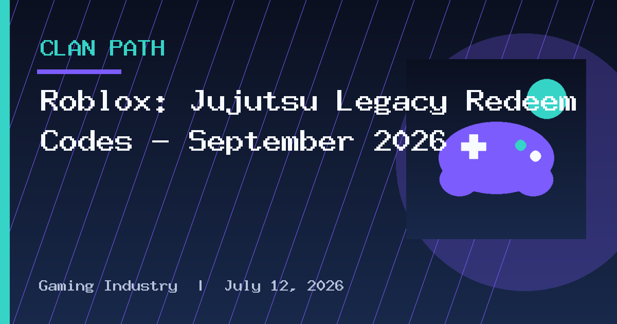 Roblox: Jujutsu Legacy Redeem Codes – September 2026