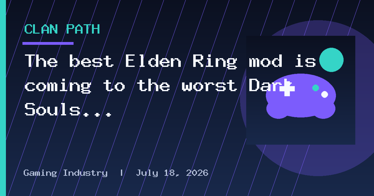 The best Elden Ring mod is coming to the worst Dark Souls game tomorrow
