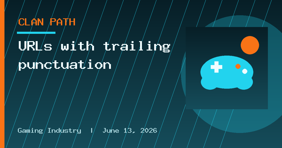 URLs with trailing punctuation