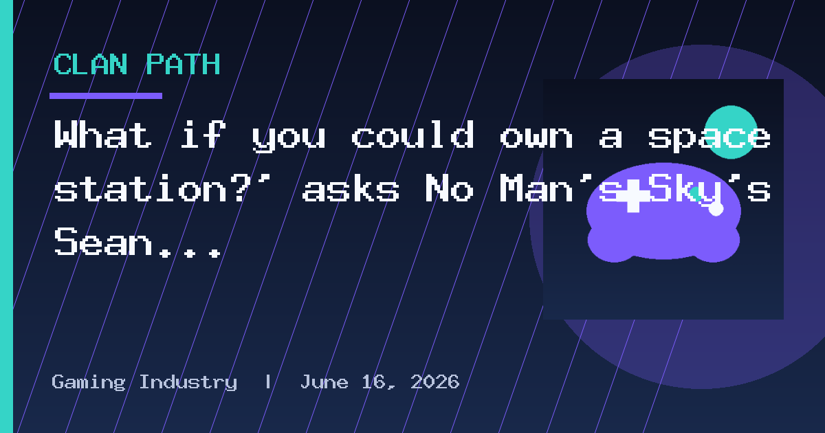 What if you could own a space station?' asks No Man's Sky's Sean Murray