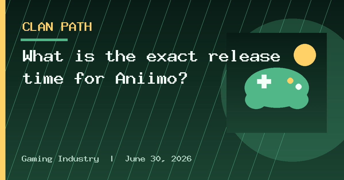 What is the exact release time for Aniimo?